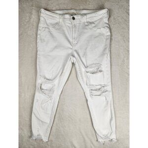 American Eagle Womans Size 20 Short Next Level Stretch Hi Rise Jegging Thrashed